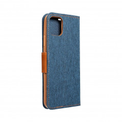 Apple iPhone 15 Pro Max Book Handytaschen CANVAS Book Navy blau