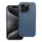 Apple iPhone 15 Pro Hülle Leather Mag Cover Elegant  MagSAFE  Indigoblau