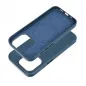 Apple iPhone 15 Pro Hülle Leather Mag Cover Elegant  MagSAFE  Indigoblau
