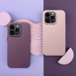 Apple iPhone 15 Hülle Leather Mag Cover Elegant  MagSAFE  Dunkelviolett