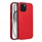 Apple iPhone 15 Hülle Leather Mag Cover Elegant  MagSAFE  Rot