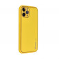 Apple iPhone 15 Plus Hülle Leather Gelb