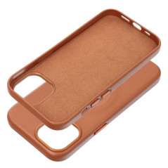 Apple iPhone 15 Hülle Roar Leather Mag Elegant  MagSAFE  Braun