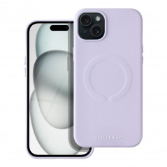Apple iPhone 15 Plus Hülle Roar Leather Mag Elegant  MagSAFE  Lila (Purple)