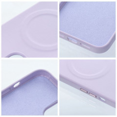 Apple iPhone 15 Plus Hülle Roar Leather Mag Elegant  MagSAFE  Lila (Purple)