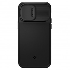 Apple iPhone 14 Pro Hülle Spigen Optik Armor Schwarz