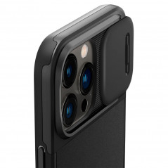 Apple iPhone 14 Pro Hülle Spigen Optik Armor Schwarz