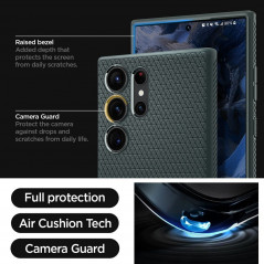 Samsung Galaxy S23 Ultra 5G Hülle Spigen  Liquid Air Abgrundgrün