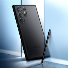 Samsung Galaxy S23 Ultra 5G Hülle Spigen Ultra Hybrid Kristallklar  Frostschwarz