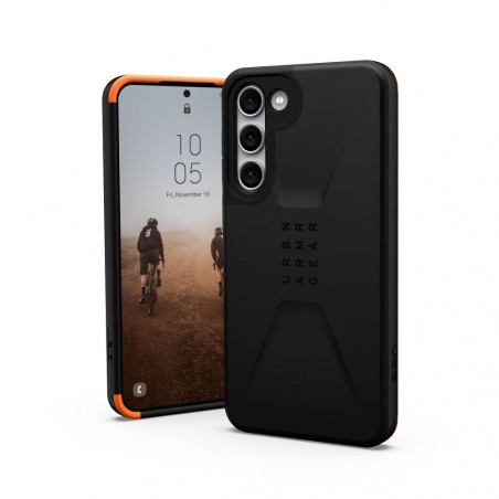 Samsung Galaxy S23 Plus 5G Hülle Urban Armor Gear Civilian Premium-Gehäuse  MagSAFE  Schwarz