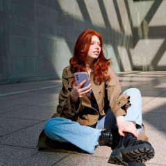 Samsung Galaxy A54 Hülle Spigen  Liquid Air Unglaubliches Violett