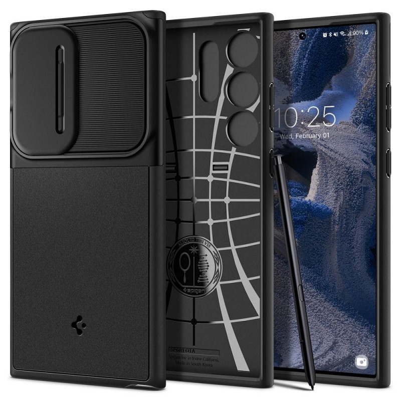 Samsung Galaxy S23 Ultra 5G Hülle Spigen Armor Schwarz