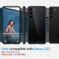 Samsung Galaxy S23 5G Hülle Spigen Ultra Hybrid Kristallklar  Matt Schwarz