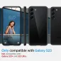 Samsung Galaxy S23 5G Hülle Spigen Ultra Hybrid Kristallklar  Matt Schwarz