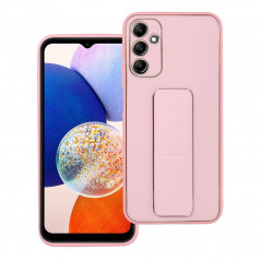 Samsung Galaxy A14 LTE Hülle LEATHER Case Kickstand Rosa