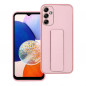 Samsung Galaxy A14 5G Hülle LEATHER Case Kickstand Rosa