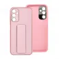 Samsung Galaxy A14 5G Hülle LEATHER Case Kickstand Rosa