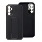 Samsung Galaxy A14 LTE Hülle LEATHER Case Kickstand Schwarz
