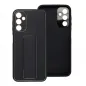Samsung Galaxy A14 5G Hülle LEATHER Case Kickstand Schwarz
