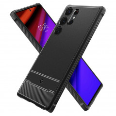 Samsung Galaxy S23 Ultra 5G Hülle Spigen Armor Kohlenstoff-Faser, Elegant  Schwarz