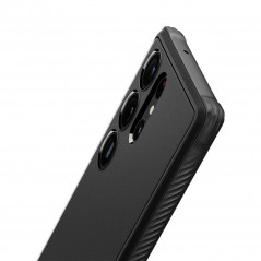 Samsung Galaxy S23 Ultra 5G Hülle Spigen Armor Kohlenstoff-Faser, Elegant  Schwarz