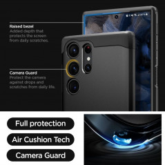 Samsung Galaxy S23 Ultra 5G Hülle Spigen Armor Schwarz