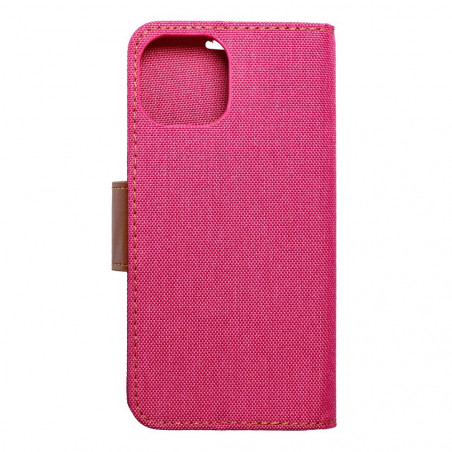 Apple iPhone 15 Book Handytaschen CANVAS Book Rosa