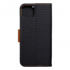 Apple iPhone 15 Plus Book Handytaschen CANVAS Book Schwarz