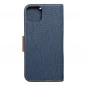 Apple iPhone 15 Plus Book Handytaschen CANVAS Book Navy blau