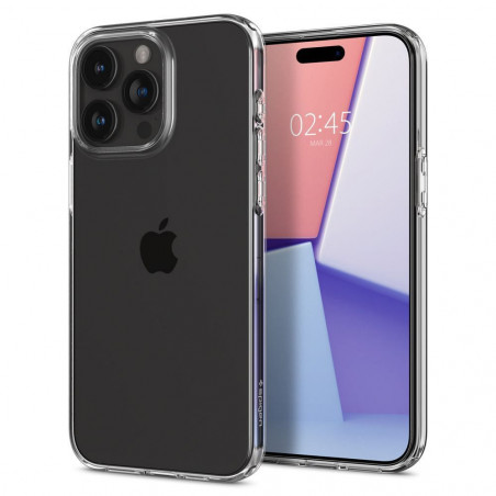 Apple iPhone 15 Pro Hülle Spigen Liquid Crystal Kristallklar  Durchsichtbar