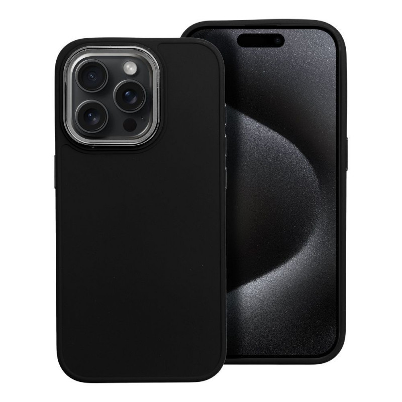 Apple iPhone 15 Pro Hülle FRAME Elegant  Schwarz