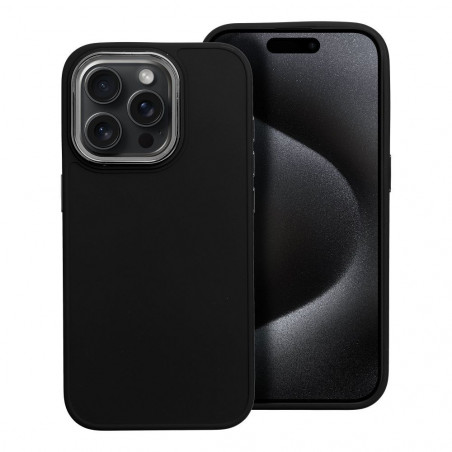 Apple iPhone 15 Pro Hülle FRAME Elegant  Schwarz