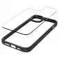 Apple iPhone 15 Plus Hülle Spigen Ultra Hybrid Kristallklar  Matt Schwarz