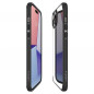 Apple iPhone 15 Plus Hülle Spigen Ultra Hybrid Kristallklar  Matt Schwarz