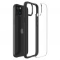 Apple iPhone 15 Plus Hülle Spigen Ultra Hybrid Kristallklar  Matt Schwarz