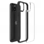 Apple iPhone 15 Plus Hülle Spigen Ultra Hybrid Kristallklar  Matt Schwarz