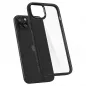 Apple iPhone 15 Plus Hülle Spigen Ultra Hybrid Kristallklar  Matt Schwarz