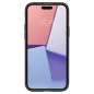 Apple iPhone 15 Plus Hülle Spigen Ultra Hybrid Kristallklar  Matt Schwarz