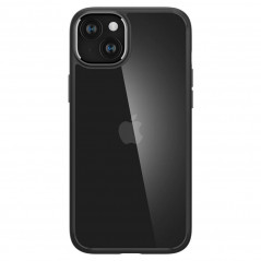Apple iPhone 15 Plus Hülle Spigen Ultra Hybrid Kristallklar  Matt Schwarz