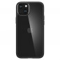 Apple iPhone 15 Plus Hülle Spigen Ultra Hybrid Kristallklar  Matt Schwarz