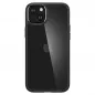 Apple iPhone 15 Plus Hülle Spigen Ultra Hybrid Kristallklar  Matt Schwarz