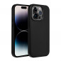 Apple iPhone 15 Plus Hülle Leather Mag Cover Elegant  MagSAFE  Schwarz