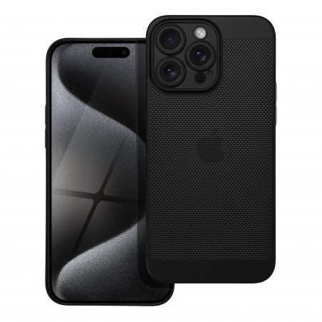 Apple iPhone 15 Pro Max Hülle Breezy Schwarz