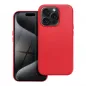 Apple iPhone 15 Pro Hülle Leather Mag Cover Elegant  MagSAFE  Rot