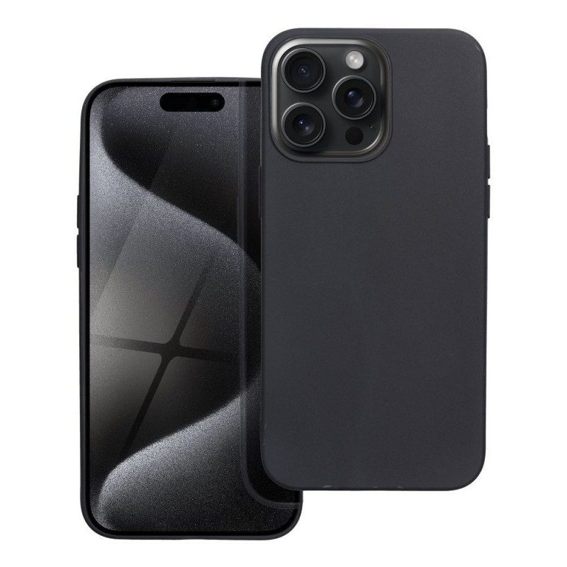 Apple iPhone 15 Pro Max Hülle MATT Schwarz