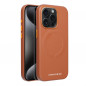 Apple iPhone 15 Pro Hülle Roar Leather Mag Elegant  MagSAFE  Braun
