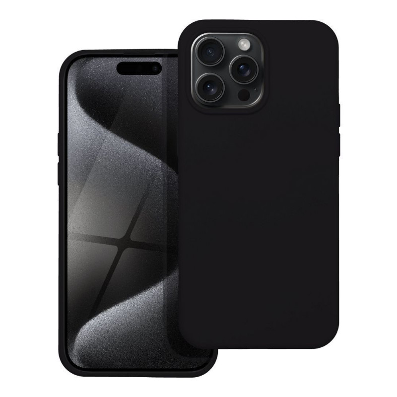 Apple iPhone 15 Pro Max Hülle Silicone Elegant  Schwarz