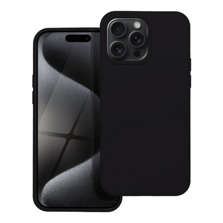 Apple iPhone 15 Pro Max Hülle Silicone Elegant  Schwarz