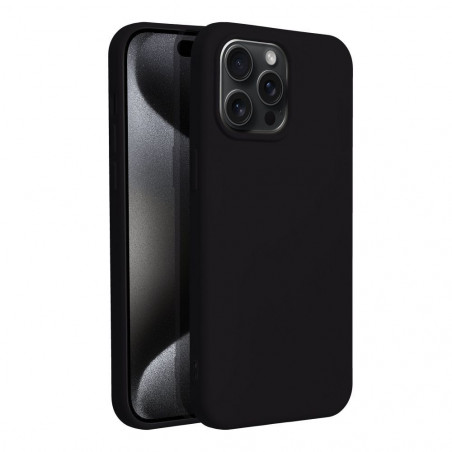Apple iPhone 15 Pro Max Hülle Silicone Elegant  Schwarz