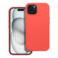 Apple iPhone 15 Hülle Silicone Elegant  Pfirsich